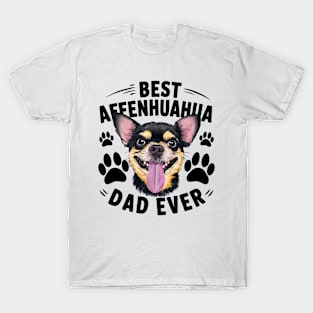 Best Affenhuahua Ever Funny Quote Vintage Dad T-Shirt